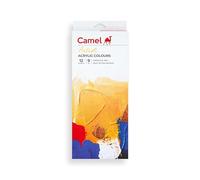 Camel Camlin Kokuyo Acrylic Color Box - 9ml Tubes, 12 Shades