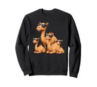 Camel Family Wearing Sunglasses Funny Arabian Animal Desert Sudadera