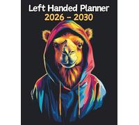 Camel Left Handed Planner: 5 Year Monthly | Large 60 Month Calendar | Gift For People Who Love Safari Animal, African Savanna Lovers | Ideal for ... and Busy Individuals | 8.5 x 11 Inches | v1