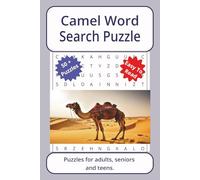 Camel Word Search Puzzle: Word searches about Camel, with easy to read print | 6 x 9 inches. 110 pages | 50+ puzzles _ Gifts for Vacations, Holidays. (Animals Series Word Search Puzzles)