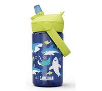 CAMELBAK - Bidón Thrive Flip Straw infantil con Tritan Renew, Vasos y tazas, Tiburones y Rayas, 400 ml