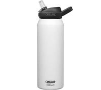 CAMELBAK Botella Eddy+ de Acero Inoxidable Aislado al vacío Filtered by LifeStraw 1L Agua, Unisex, Blanco, 32 oz