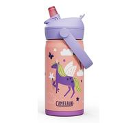 CAMELBAK - Botella infantil Thrive Flip Straw, acero inoxidable con aislamiento, Botella, Uniformes Mágicos, 350 ml