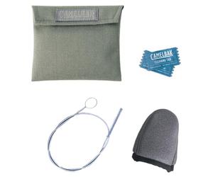 CamelBak Depósito Campo Kit de Limpieza - 2 Comprimidos, 1 Esponja, 1 Cepillo