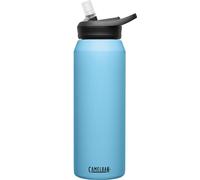 CAMELBAK Eddy+ Vss Botella Azul Nórdico 1 l | Sistema de popote de válvula de mordida, acero aislado al vacío, tapa resistente a derrames, asa de transporte integrada