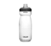 Camelbak Podium 620ml botella de agua para bicicleta - fácil de apretar - tapa autocierre - transporte a prueba de fugas - mejor hidratación - Carbon, talla: OS