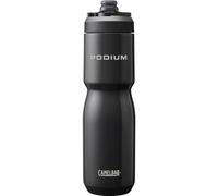 Camelbak Podium aislado acero 650ml botella de agua para bicicleta - 18/8 acero inoxidable - alta capacidad - aislamiento al vacío de doble pared - a prueba de fugas - alto flujo - black, talla: OS