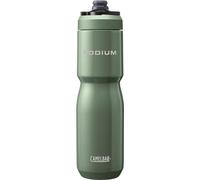 Camelbak Podium aislado acero 650ml botella de agua para bicicleta - 18/8 acero inoxidable - alta capacidad - aislamiento al vacío de doble pared - a prueba de fugas - alto flujo - Moss, talla: OS