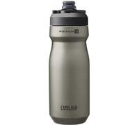 Camelbak Podium aislado Titanium, 530ml botella de agua para bicicleta - titanio ultraligero - 240g - aislamiento al vacío - doble pared - a prueba de fugas - fácil de limpiar - Titanium, talla: OS