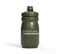 CamelBak Podium Botella de agua para bicicleta de 15 onzas, botella fácil de apretar, se adapta a la mayoría de jaulas de bicicleta, helecho profundo