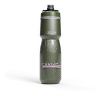 CamelBak Podium Chill - Botella de agua aislada para bicicleta de 24 onzas, botella fácil de apretar, se adapta a la mayoría de jaulas de bicicleta, helecho profundo