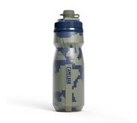 CAMELBAK Podium Dirt Chill Botella de Agua Deep Sea Digi Camo 620 ml | Protección de tapa de barro, aislamiento de doble pared, diseño fácil de apretar, tapa autosellante de alto flujo