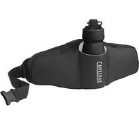 CamelBak Podium Flow 2 - Riñonera para Ciclismo de montaña, Ciclismo de Grava, Contiene Botella de Bicicleta Podium Dirt Series de 21 onzas, Color Negro
