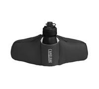 CamelBak Podium Flow 2 - Riñonera para Ciclismo de montaña, Ciclismo de Grava, Contiene Botella de Bicicleta Podium Dirt Series de 21 onzas, Color Negro