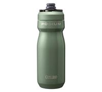 Camelbak Podium Insulated Steel 530ml botella de agua para bicicleta - acero inoxidable 18/8 - aislamiento al vacío de doble pared - alto flujo - a prueba de fugas - ligero - Moss, talla: OS