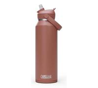 CamelBak Thrive - Botella de agua con popote abatible de 40 onzas, acero inoxidable aislado, rojo sierra