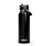 Camelbak Thrive Flip Straw VSS 40oz Botella De Acero Inoxidable Con Aislamiento Al Vacío, Mantiene Bebida Helada, Hidratación Todo El Día, Gira Y Bebe, Color: Schwarz, Talla: 1200 ml