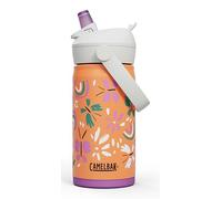 CAMELBAK - Botella infantil Thrive Flip Straw, acero inoxidable con aislamiento, Botella, Mariposa Arcoíris, 350 ml