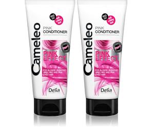 Cameleo - Acondicionador Efecto Rosa con Extracto de Pomelo para Cabello Rubio, Decolorado, Rojo y Teñido de Rosa - Cabello Suave y Brillante con Reflejos Rosados - Sin Parabenos, Sin Sal - 200 ml