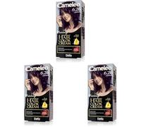 Cameleo - Crema Colorante Permanente para el Cabello - Berenjena - Color Intenso y Protección - 5 Aceites + Ácidos Omega Plus - Tinte para el Cabello Profesional y Lujoso - Kit Completo (Paquete de 3)