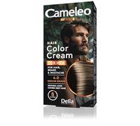 Cameleo Men - Tinte Capilar Permanente | Color marrón medio para cabello, barba y bigote | Efecto de color natural en 5 minutos | Cubrir canas | SIN Amoníaco | 30ml
