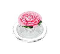 Camelia Rosa Ilustración Botánica Diseño Floral Vintage PopSockets PopGrip para MagSafe