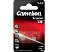 Camelion 12050201 Celdas sin Mercurio alcalinas de botón AG1/LR60/LR621/364 (1,5 V, 2 Unidades)