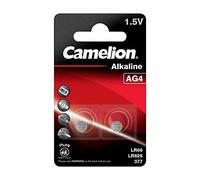 Camelion 12050204 alcalinas Pilas de botón sin mercurio/AG4/LR626/377 (1,5 V, 2 Unidades)