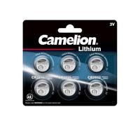 Camelion 13000600 Lithium CR Pilas de botón Set, 6 Piezas Plata