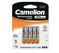 Camelion HR03 - Pila Recargable Micro de níquel, 1,2 V, 600 mAh, AAA (Pack de 4)