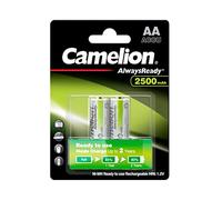 Camelion 17425206 - Pack de 2 baterías recargables AA (Ni-MH, 2500 mAh)