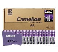 Camelion Pilas alcalinas Ultra AA - AA, 100 unidades, 10 años de duración, respetuoso con el medio ambiente, batería AA, cámara digital, mandos a distancia, iluminación navideña (100 x AA)