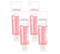 Camellia Fresh Breath Pink dentífrico, pasta de dientes blanqueadora suave con sabor a flor de Camellia, cuidado bucal todo en uno para un aliento fresco y dientes limpios, fórmula suave que elimina
