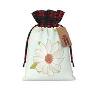 Camellia in bloom - Bolsa de regalo de dos colores con cordón ajustable, ideal para Navidad, cumpleaños