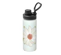 Camellia in bloom - Botella deportiva de acero inoxidable portátil de gran capacidad, adecuada para actividades al aire libre, fitness, desplazamientos