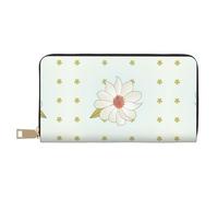 Camellia in bloom - Elegante cartera de cuero para mujer con gran capacidad, segura y versátil, billetera plegable para mujer, Blanco, Talla única, Classic