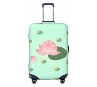 Camellia In Bloom - Funda de equipaje de viaje para equipaje de 18 a 32 pulgadas, lavable, resistente a los arañazos, Flores de loto esperando a florecer, S