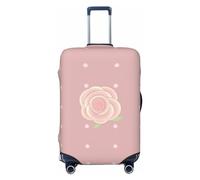 Camellia In Bloom - Funda de equipaje de viaje para equipaje de 18 a 32 pulgadas, lavable, resistente a los arañazos, Rosas de dibujos animados, S