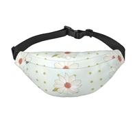 Camellia in bloom - Riñonera cruzada grande para deportes, correr, ciclismo, viajes, pesca, para niños, color negro, talla única