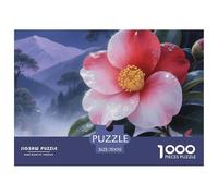 Camellia Japonica Puzzle 1000 Pezzi Compact Premium Plus Quality Gioco Familiare Giochi Rilassamento E Intelligence per Adulti E Bambini Da 14 Anni E Più 70x50cm/1000pcs
