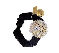 Camellia Pearl Hair Tie - Vintage Inspired Floral Hair Tie | Decorative Pearl ?air Ring For Daily Wear Parties H?air ?, Elegant H?air Accessory Gift For Friends And Family