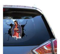 Camellia Print Etiqueta engomada de la Virgen María del coche de Mary Funny Jokes Skateboard motocicleta pegatina para niñas Cool Magnet Glass Decal