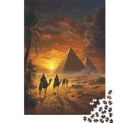 Camello al atardecerPirámides de EgiptoRompecabezas De 1000 Piezas para Adultos, Juegos De Desafío para Niños, Regalos52x38cm/1000pcs