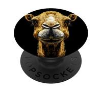 Camello Dromedario Bactriano Safari por el Desierto Camello PopSockets PopGrip Adhesivo