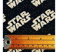 Camelot Tela de acolchado de algodón 100% con logotipo de Star Wars con puntos arcoíris