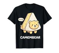 Camembear Bonjour Juego de Palabras para Amantes Queso Camiseta