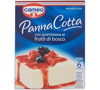 Cameo 6X Panna Cotta Postre Mezcla con Caramel Topping 107g 6 Porciones! ¡100% Italiano!