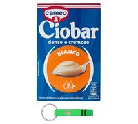 Cameo Ciobar Bianco - Polvo de preparación para chocolate blanco caliente, 105 g, cada paquete contiene 5 bolsas de 21 g + llavero Beni Culinari