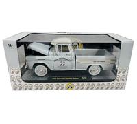 Cameo Pickup Truck 1958 gris claro con parte superior blanca, edición limitada a 6650 piezas en todo el mundo 1/24 Diecast Model Car por M2 Machines 40300-125A