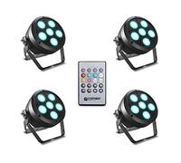 Cameo ROOT® PAR 6 SET 1 - Set compuesto por 4 x CLROOTPAR6 incluyendo un control remoto IR (CLPFLAT1REMOTE)